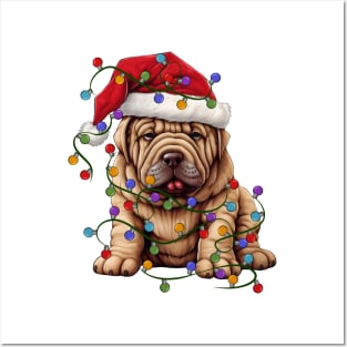 Christmas Puppy Posters and Art